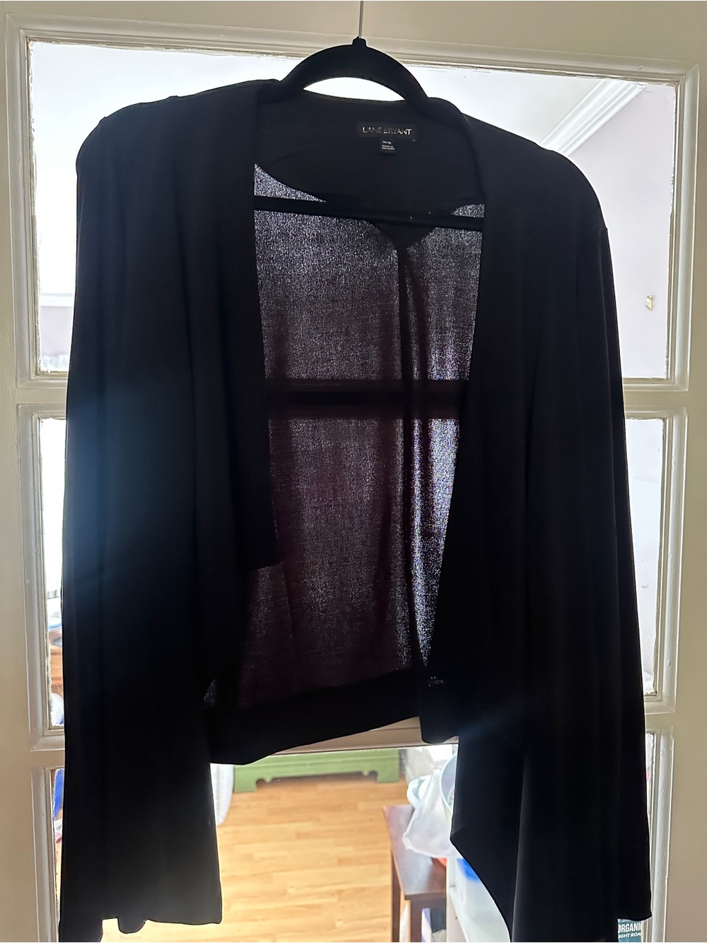 Lane Bryant Black Open-Front Women's Cardigan/Jacket (14/16)